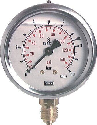 Exemplary representation: Vertical glycerine manometer