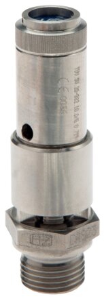 Exemplary representation: Safety valve (stainless steel 1.4571 or 1.4401)